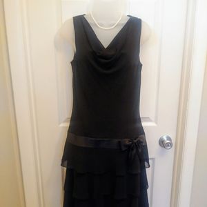Liz Claiborne Black Cocktail Dress Sz.8
